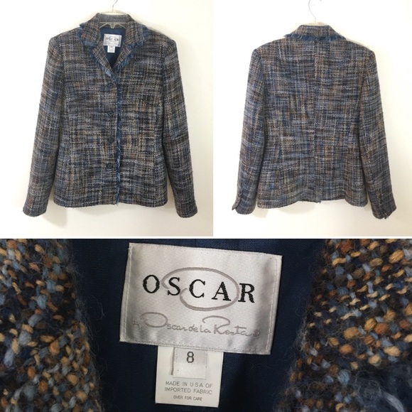 Oscar de la Renta Jackets & Blazers - VTG Oscar de la Renta tweed blazer.  Size 8